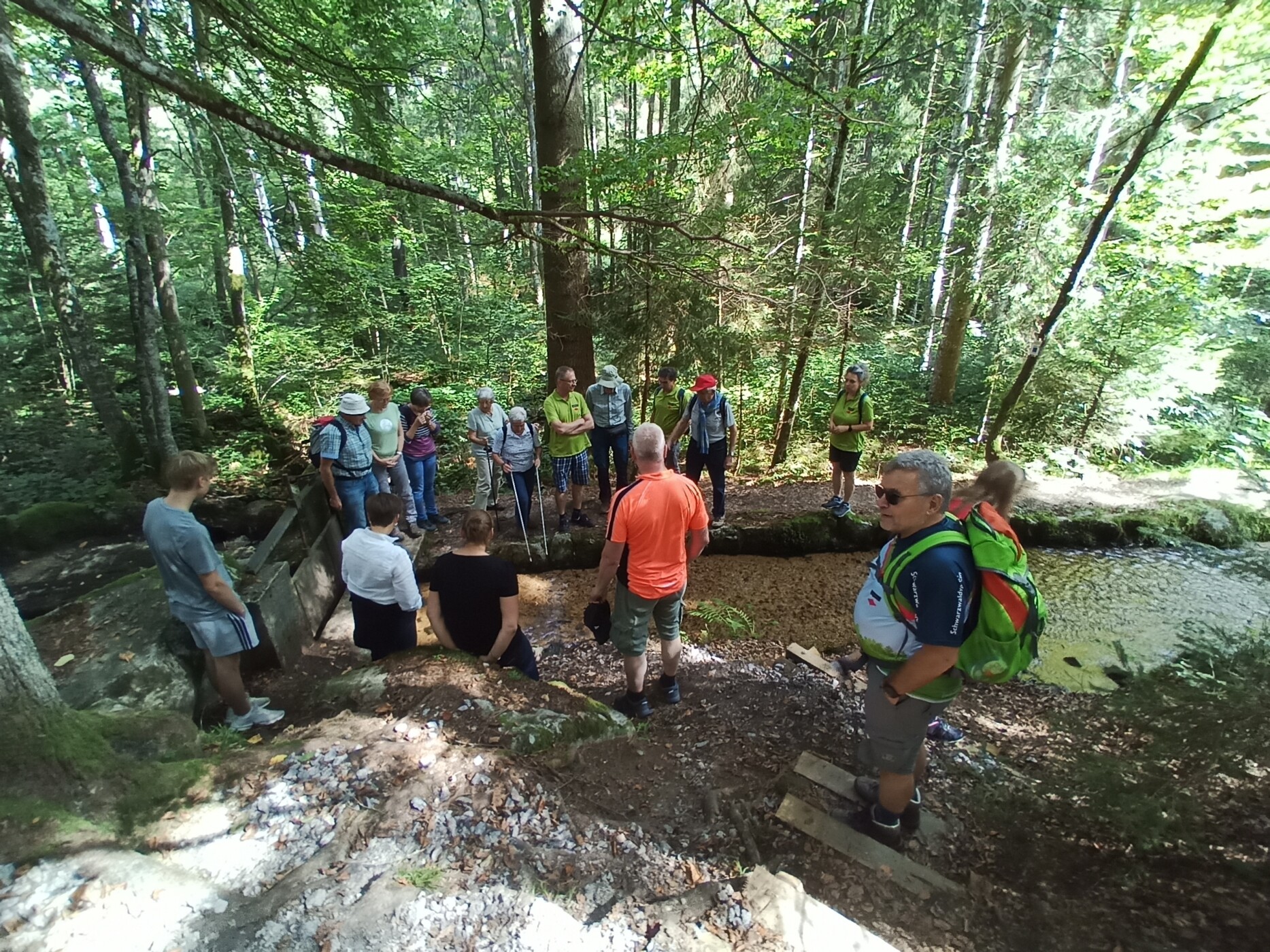 Eröffnungswanderung auf dem Hotzenpfad, mit SWV-Präsident Meinrad Joos